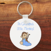 Blue Grandmas Little Monkey Sleutelhanger (Voorkant)