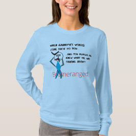 Blue Grandpa's Words - Boomeranged T-shirt