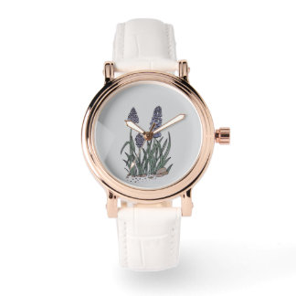 Blue Grape Hyacinth Watch Horloge