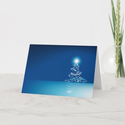 Blue graphics for Christmas - Feestdagen Kaart (Voorkant)