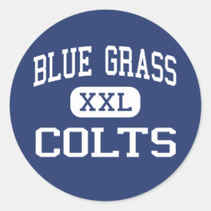 Blue Grass Colts Middle Elizabeth Ronde Sticker