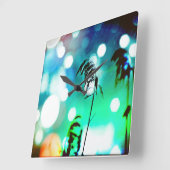 Blue Grass Drama Sparkle Wall klok (Hoek)