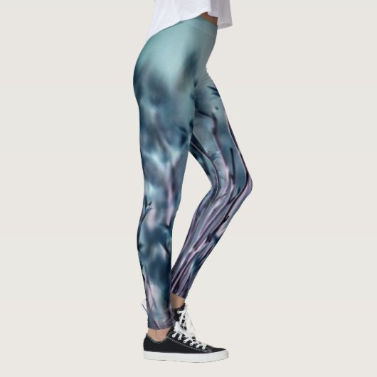 Blue Grass Dream Abstract Leggings (Rechts)