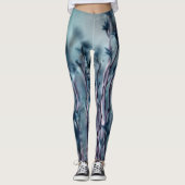 Blue Grass Dream Abstract Leggings (Voorkant)