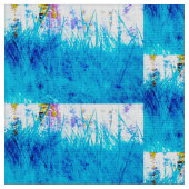 Blue Grass Meadow Fabric Stof (Close Up)