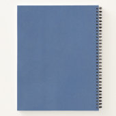 Blue  Gratitude Journal Notitieboek (Achterkant)