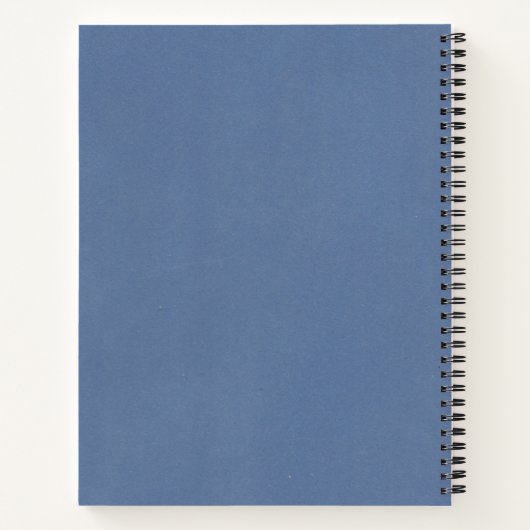 Blue  Gratitude Journal Notitieboek (Achterkant)