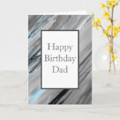 Blue Gray Abstract Kaart (Gele Bloem)