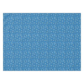 blue, gray and white polka dot abstract tafelkleed (Voorkant (Horizontaal))