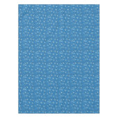 blue, gray and white polka dot abstract tafelkleed (Voorkant)