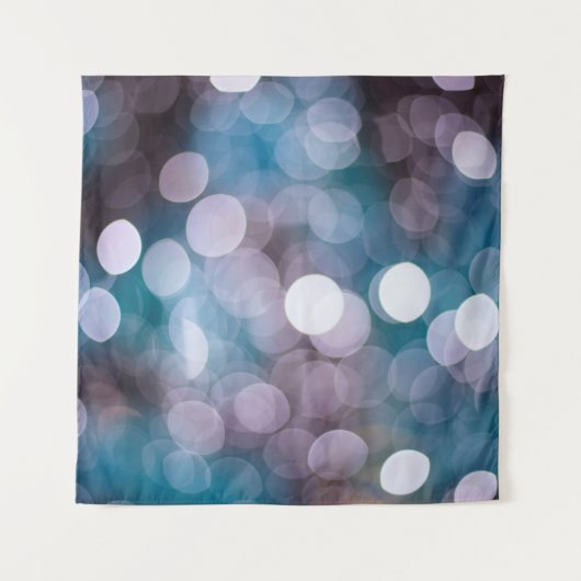 Blue Gray Backgorun Bokeh Wandkleed (Voorkant)