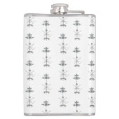 Blue Gray Green Geometric Heupfles (Achterkant)