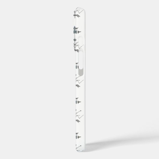 Blue Gray Green Geometric iPhone / iPad case (Achterkant / Links)