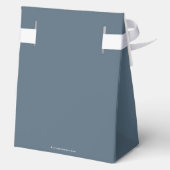 Blue-Gray Law Scales+Laurel Wreath Graduation Bedankdoosjes (Achterkant)