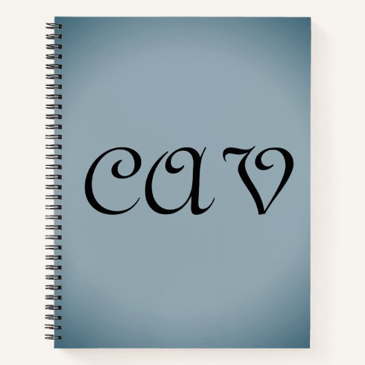 Blue Gray Notitieboek (Voorkant)