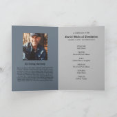 Blue Gray Photo Memorial Programme Programma (Binnen)