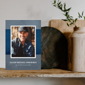 Blue Gray Photo Memorial Programme Programma