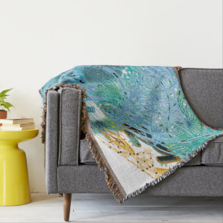 Blue Great Barrier Reef Echinoderms | VINTAGE Deken