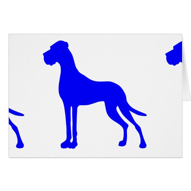 Blue Great Dane (Voorkant Horizontaal)