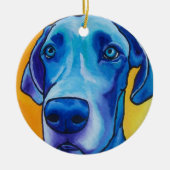 Blue Great Dane Oranment Keramisch Ornament (Voorkant)