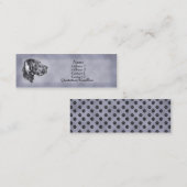 Blue Great Dane Uncrop kaart Mini Visitekaartje (Voorkant / Achterkant)