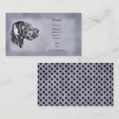 Blue Great Dane Uncrop Visitekaartje (Voorkant / Achterkant)