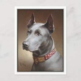 Blue Great Dane van Carl Reichert Briefkaart
