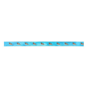 Blue Great White Shark Gift Ribbon Satijnen Lint