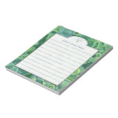 Blue Green Abstract Art Custom Ideous List Notitieblok (Linkerzijde)