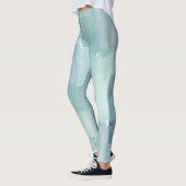 Blue Green Abstract Leggings (Links)