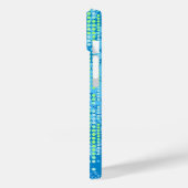 Blue green abstract surf up-phone case (Achterkant / Links)