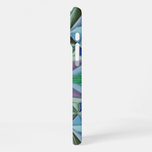 blue green accents iPhone hoesje (Linkerkant)