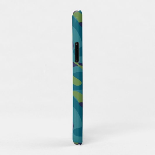 Blue Green and Teal Camo Abstract Case-Mate iPhone Case (Achterkant/rechts)