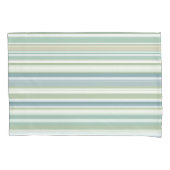 Blue Green and white stripes Kussensloop (Voorkant)
