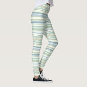 Blue Green and white stripes Leggings (Rechts)