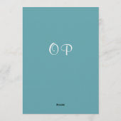 Blue Green Aqua Pine Branch Surprise 70th Birthday Kaart (Achterkant)