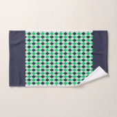 Blue Green Argyle Bad Handdoek (Handdoek)