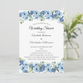 Blue Green Boho Waterverf Floral Elegant Kaart (Staand voorkant)