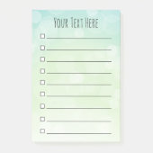 Blue Green Bokeh Circles - Gepersonaliseerde lijst Post-it® Notes (Voorkant)