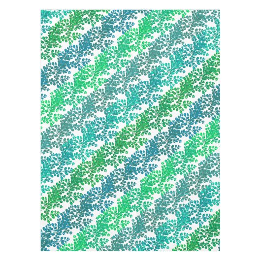 Blue Green Boxwood Branches Tablecloth Tafelkleed (Voorkant)