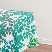 Blue Green Boxwood Branches Tablecloth Tafelkleed (Voorbeeld)