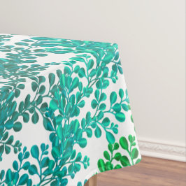 Blue Green Boxwood Branches Tablecloth Tafelkleed