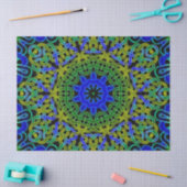 Blue Green Celtic Kaleidoscoop Tissuepapier (Craft)