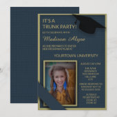 Blue Green College Dorm Shower Trunk Party foto Kaart (Voorkant / Achterkant)