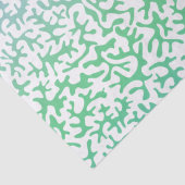 Blue Green Coral Ombre Tissuepapier (Detail)