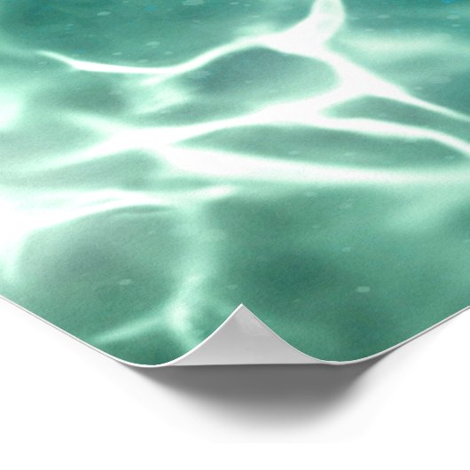 Blue Green Cosmic DNA Strand Poster (Hoek)