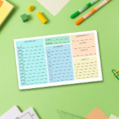 Blue Green Daily Home School Schedule Post-it® Notes