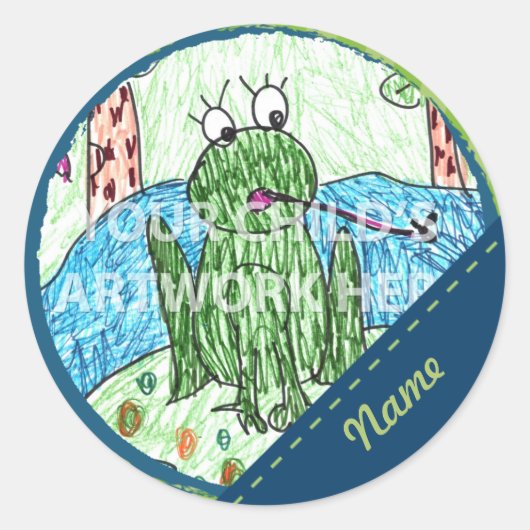 Blue & Green Dash Stickers $6.75 (Voorkant)