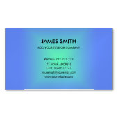Blue Green Diamond gradient Modern Magnetisch Visitekaartje (Voorkant)