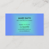 Blue Green Diamond gradient Modern Visitekaartje (Voorkant)